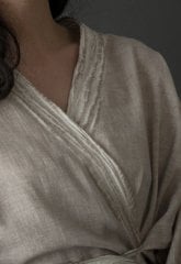 Hitit Kimono Alt-Üst Takım/Bej Kahve