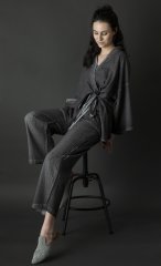 Hitit Kimono Alt-Üst Takım/Antrasit