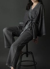 Hitit Kimono Alt-Üst Takım/Antrasit