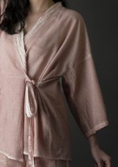 Hitit Kimono Alt-Üst Takım/Gül Kurusu