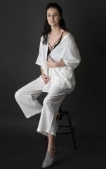 Hitit Ceketli Alt-Üst Takım/Açık Ekru