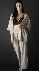 Hitit Ceketli Alt-Üst Takım/Kahve Bej