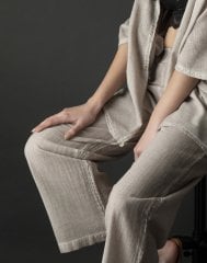 Hitit Ceketli Alt-Üst Takım/Kahve Bej