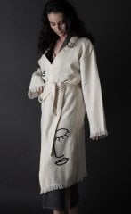 Face to Face Tahta Baskı Kimono