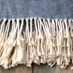 Byblos Pamuk Battaniye/İndigo