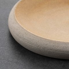 Anatolian Stone Seramik Sunum Tabak/Açık Hardal İç