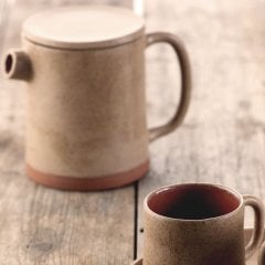 Anatolian Seramik Aromatik Çay Demleme Seti/Naturel Bej