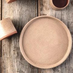 Anatolian Seramik Aromatik Çay Demleme Seti/Naturel Bej