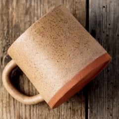 Anatolian Seramik Tabaklı Fincan/Naturel Bej