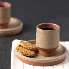 Anatolian Seramik  Espresso Fincan/Naturel Bej