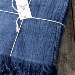 Tarhun Yatak Örtü/İndigo