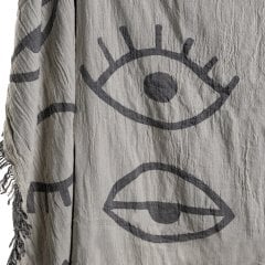 Eyes Yatak Örtü