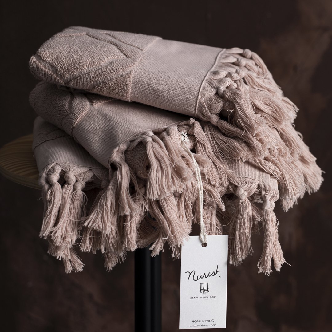 Pitassa Yüz Havlu/Gül Kurusu