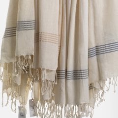 Harem Peştemal/Bej Çizgi