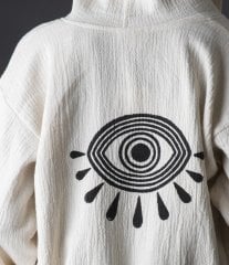 Eyes Tahta Baskı Bornoz