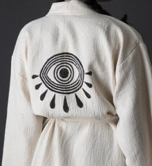 Eyes Tahta Baskı Kimono