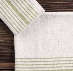 Morena El Dokuma 2'li Peçete/Yeşil Çizgi