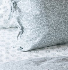 Saris Bohça Nevresim Takımı/Yeşil/Çift Kişilik