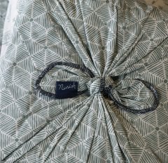 Saris Bohça Nevresim Takımı/Yeşil/Çift Kişilik