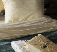 Saris Bohça Nevresim Takımı/Sarı/Çift Kişilik