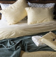 Saris Bohça Nevresim Takımı/Sarı/Çift Kişilik