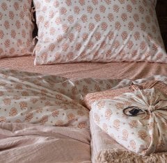 Seraphine Bohça Nevresim Takımı/Kiremit/Tek Kişilik