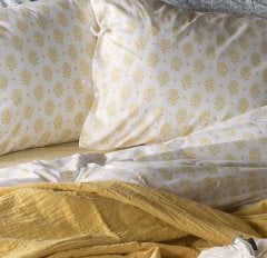 Seraphine Bohça Nevresim Takımı/Sarı/Tek Kişilik