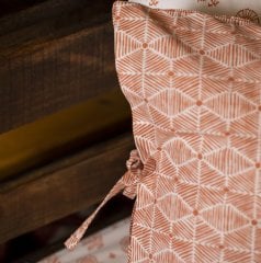 Saris Bohça Nevresim Takımı/Kiremit/Tek Kişilik