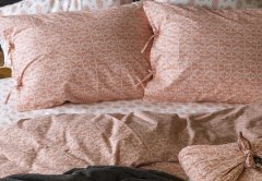 Saris Bohça Nevresim Takımı/Kiremit/King