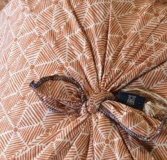 Saris Bohça Nevresim Takımı/Kiremit/King