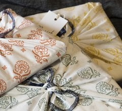 Seraphine Bohça Bağcıklı 2'li Yastık Kılıfı /Sarı