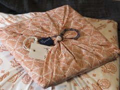 Saris Bohça Bağcıklı 2'li Yastık Kılıfı /Kiremit