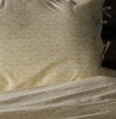 Saris Bohça Bağcıklı 2'li Yastık Kılıfı /Sarı