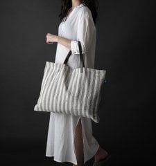 Stripe Büyük Çanta