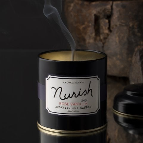 Rose Vanilla Kokulu Soyalı Mum