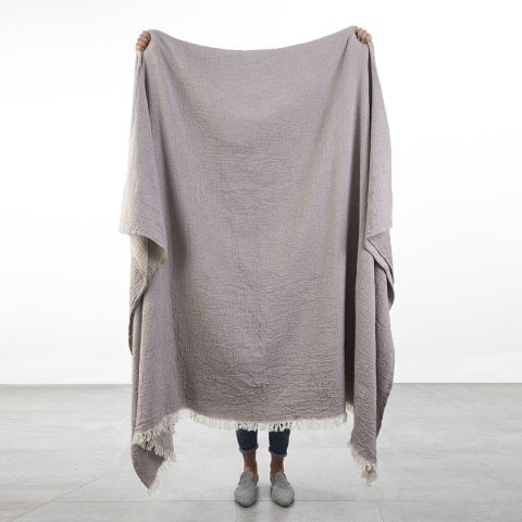 Reverse Yatak Örtü/Taş Lila&Bej/240x290cm