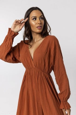 Müslin Elbise/Kiremit