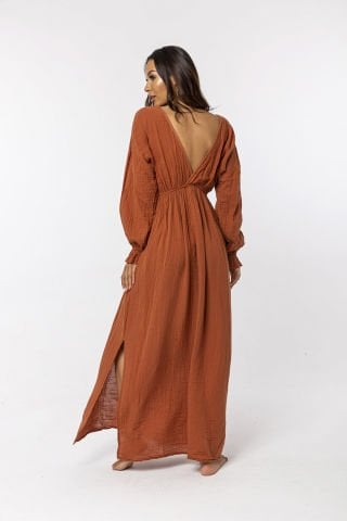 Müslin Elbise/Kiremit