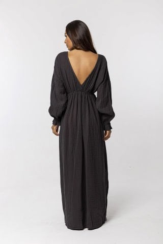 Müslin Elbise/Siyah