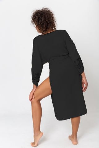 Müslin Şahmeran Tahta Baskılı/Siyah