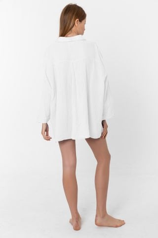 Müslin Gömlek/Beyaz