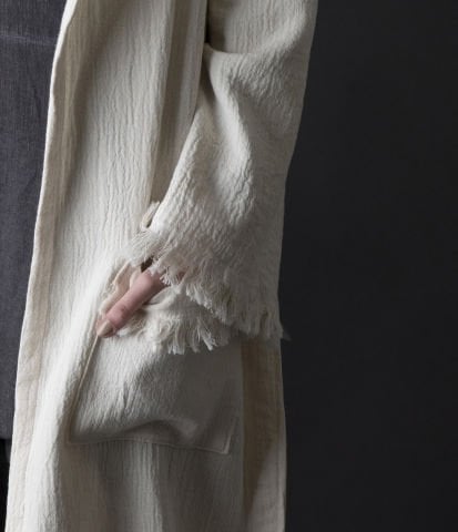 Baklava Tahta Baskı Bornoz/İndigo