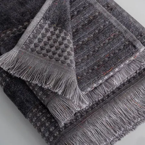 Eco-Zeus 3 lü Havlu Seti %100 Organik Pamuk/Antrasit