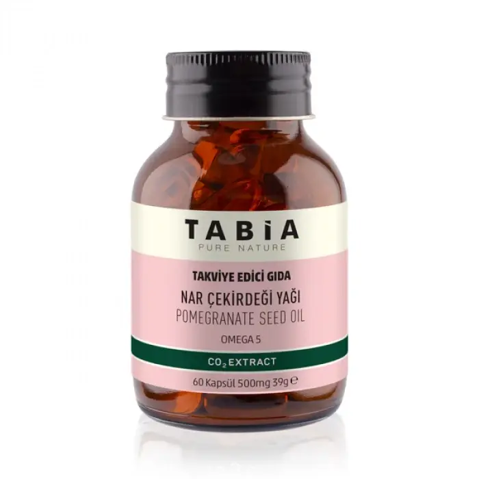 Tabia-Nar Çekirdeği Yağı Kapsülü 500 mg /60 Kapsül