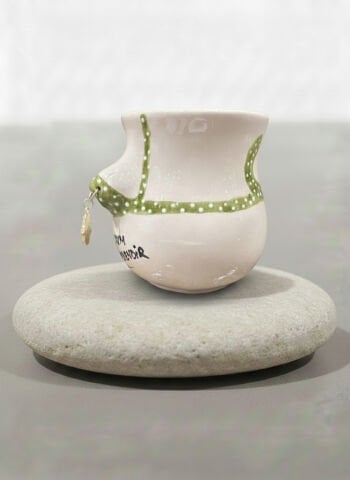 Charmlı Boob Kupa-Yeşil