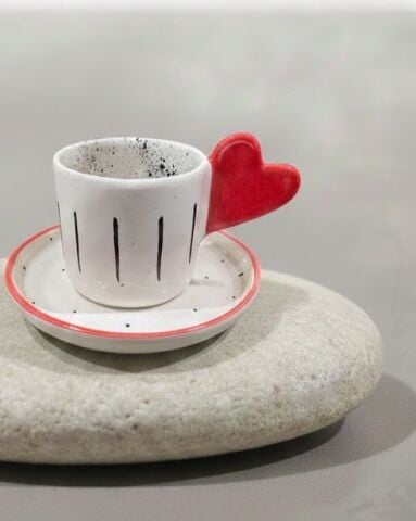 Kalp Kulplu Fincan