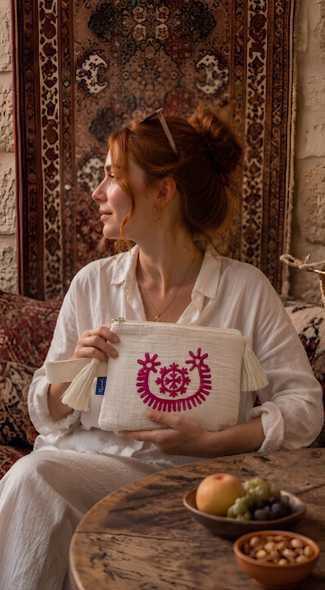 Tatoo Küçük Clutch-Şans pembe