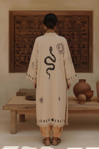 Ayahuska Kimono Bej
